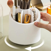 360° Rotating Compartment Dustproof Makeup Brushes Storage Organizer_12