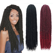 Tresses Crochet Cheveux Synthétiques Noir Marron  Twist Tresses Crochet Twist Pour Femmes