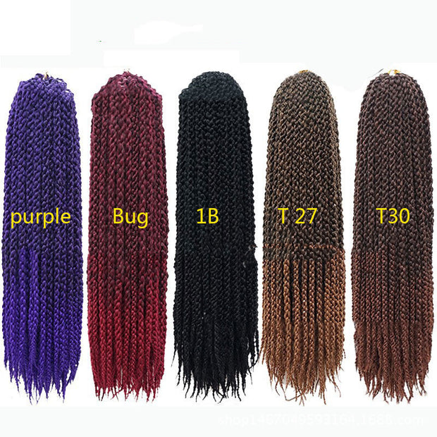 Tresses Crochet Cheveux Synthétiques Noir Marron  Twist Tresses Crochet Twist Pour Femmes