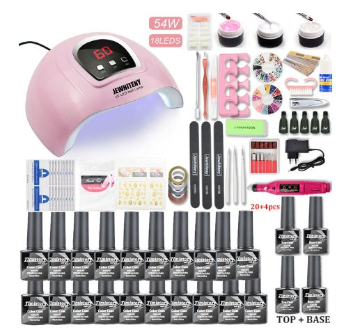 Set de machine de photothérapie pour ongles 80W