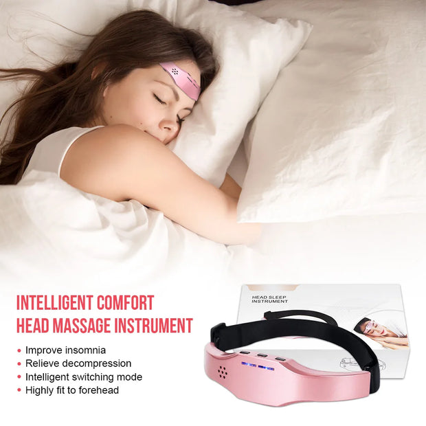 Massage sans fil pour aider au sommeil, suivi du sommeil, soulagement des migraines, thérapie contre l'insomnie, réduction du stress, aide au sommeil