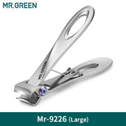 MR.GREEN Coupe-ongles avec ouverture large en acier inoxydable, coupe-ongles pour les ongles des mains et des pieds épais et durs, outils de manucure