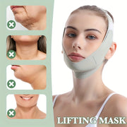 Bandage minceur réutilisable pour le visage, modelage du visage en V, ceinture de levée du menton et des joues, bande de massage facial, outils de soin de la peau pour les femmes