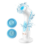 Brosse de nettoyage électrique 3-en-1, brosse de nettoyage rotative sonique, système de spa facial galvanique, nettoie en profondeur, outil pour éliminer les points noirs