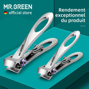 MR.GREEN Coupe-ongles avec ouverture large en acier inoxydable, coupe-ongles pour les ongles des mains et des pieds épais et durs, outils de manucure