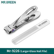 MR.GREEN Coupe-ongles avec ouverture large en acier inoxydable, coupe-ongles pour les ongles des mains et des pieds épais et durs, outils de manucure