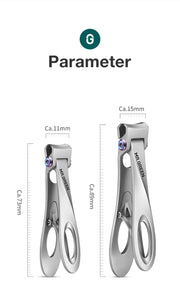 MR.GREEN Coupe-ongles avec ouverture large en acier inoxydable, coupe-ongles pour les ongles des mains et des pieds épais et durs, outils de manucure
