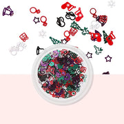 Nail Jewelry  Fournitures de salon de manucure pour femmes et filles, paillettes en forme de flocon de neige pour ongles, tranches de paillettes pour art des ongles, décoration 3D, paillettes étincelantes.