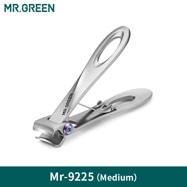 MR.GREEN Coupe-ongles avec ouverture large en acier inoxydable, coupe-ongles pour les ongles des mains et des pieds épais et durs, outils de manucure