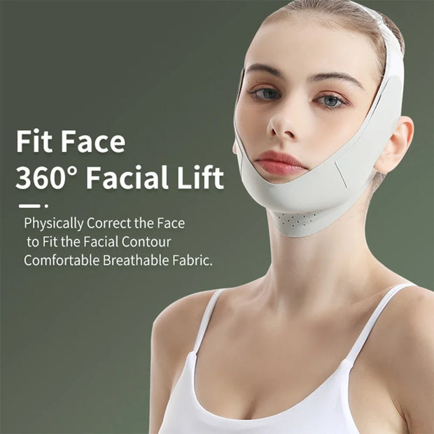 Bandage minceur réutilisable pour le visage, modelage du visage en V, ceinture de levée du menton et des joues, bande de massage facial, outils de soin de la peau pour les femmes