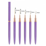 Set de 5 Pièces - Pinceaux Professionnels pour Nail Art Liner pour Design de Rayures et Peinture, Pinceaux Gel Liner pour Ongles