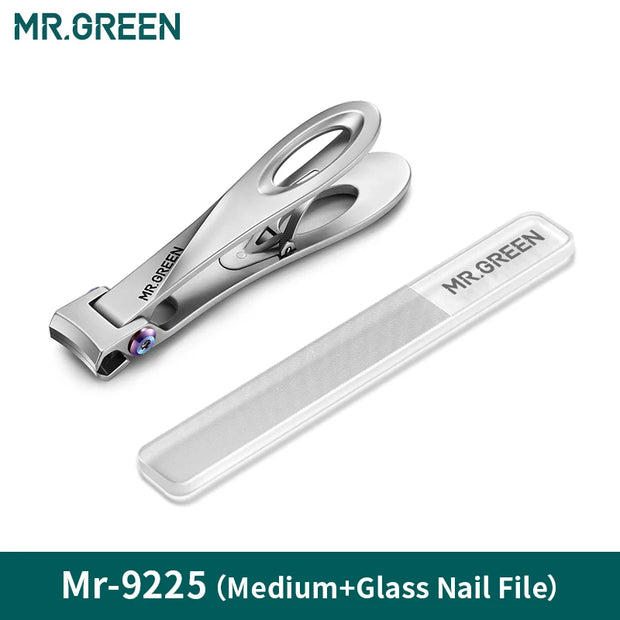 MR.GREEN Coupe-ongles avec ouverture large en acier inoxydable, coupe-ongles pour les ongles des mains et des pieds épais et durs, outils de manucure